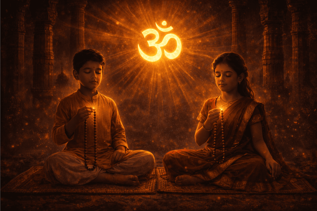 Outdoor yoga practice at sunset